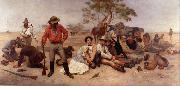 William Strutt Bushrangers, Victoria, Australia, oil painting artist